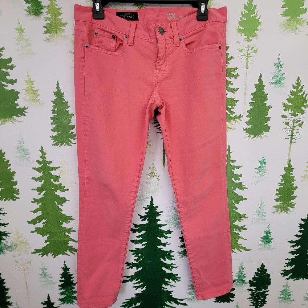 J.Crew Toothpick Skinny Cropped Ankle Jeans.